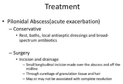 Pilonidal cyst treatment